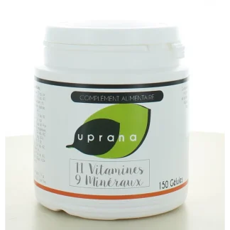 11 Vitamines - 9 Minéraux Uprana 150 gélules