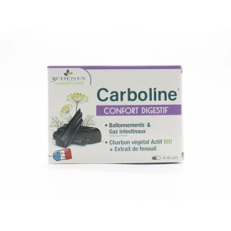 Les 3 Chênes Carboline Confort Digestif 30 gélules