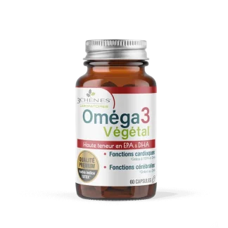 3 Chênes Oméga-3 Végétal 60 capsules