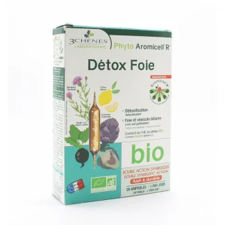 3 Chênes Phyto Aromicell'R Détox Foie Bio 20 ampoules