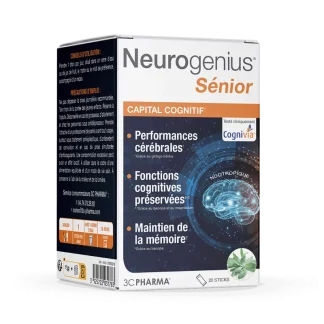3C Pharma Neurogenius Sénior 20 sticks