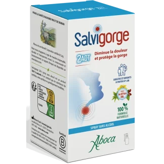 Aboca Salvigorge 2 Act Spray sans alcool 30ml