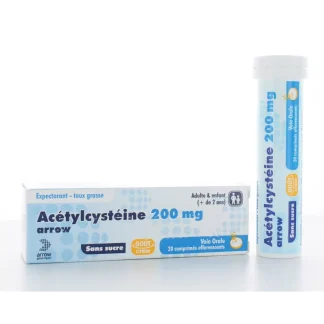 Acétylcystéine 200mg Arrow 20 comprimés effervescents