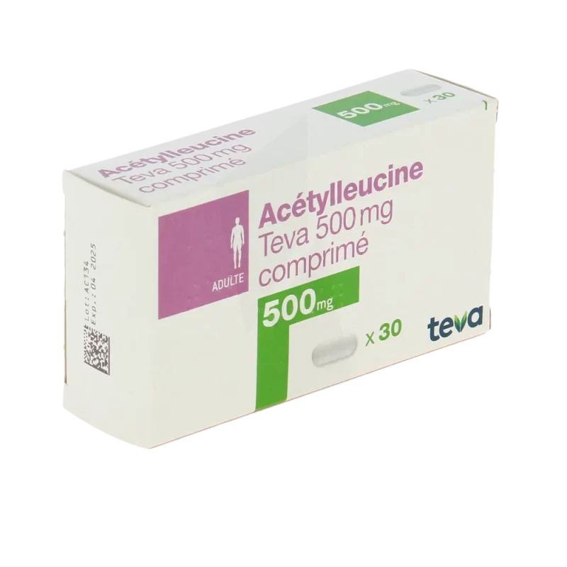 Acétylleucine Teva 500mg 30 comprimés