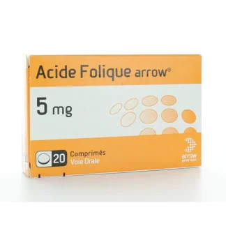 Acide Folique Arrow 5mg 20 comprimés