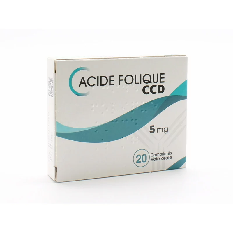 Acide Folique CCD 5mg 20 comprimés