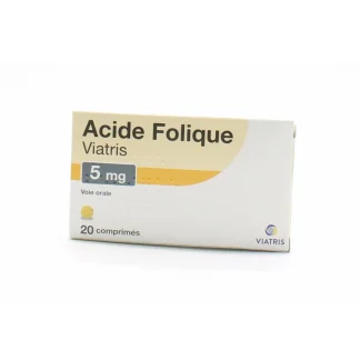 Acide Folique Viatris 5mg 20 comprimés