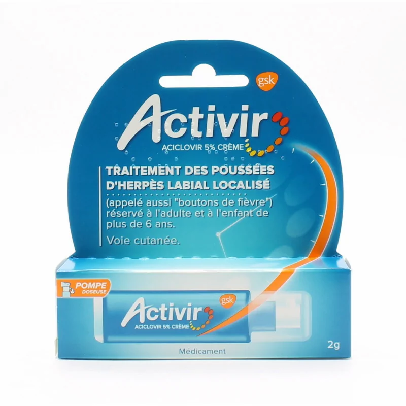 Activir Aciclovir 5% Crème Pompe Doseuse
