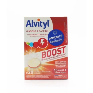 Alvityl Ginseng & Caféine 20 comprimés effervescents