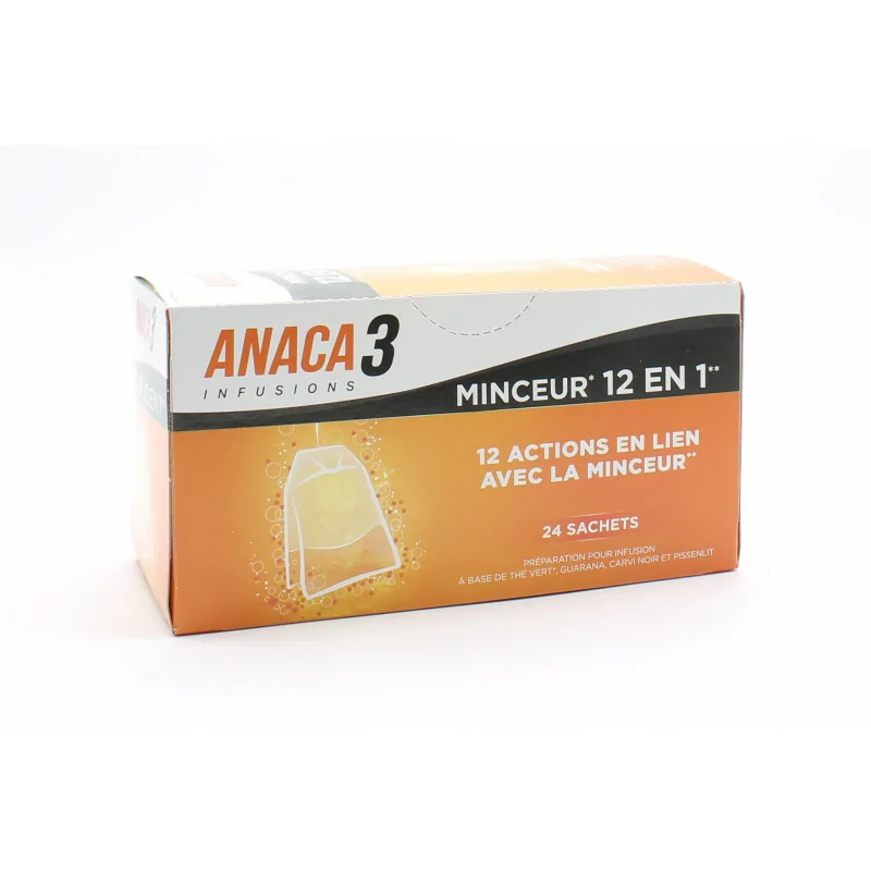 Anaca3 Infusions Minceur 12en1 24 sachets