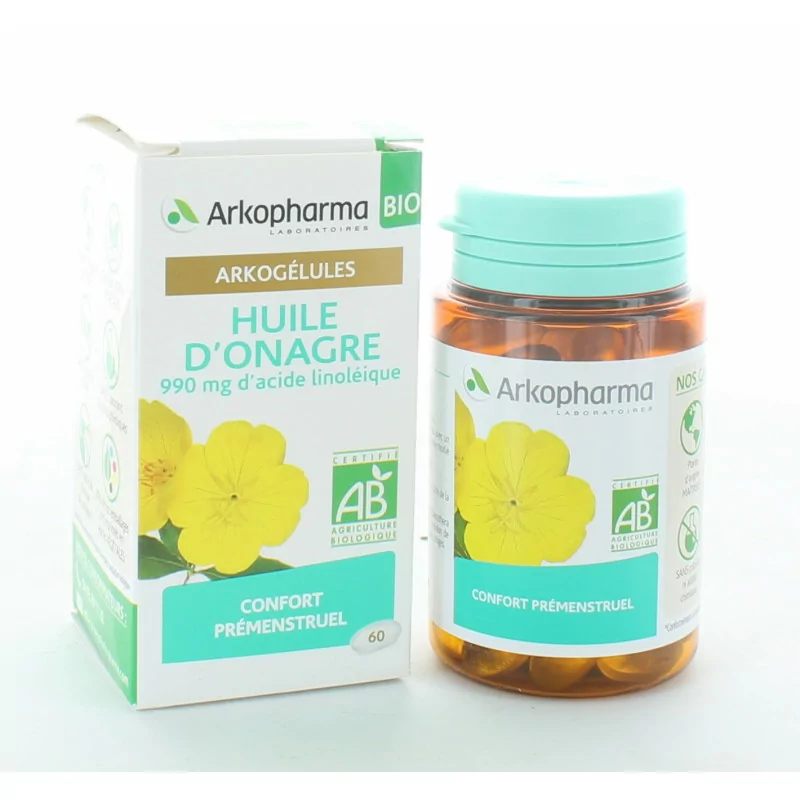 Arkopharma Arkogélules Bio Huile d'Onagre 60 capsules