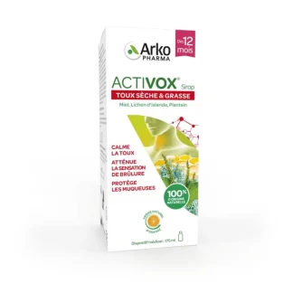 Arkopharma Activox Sirop Toux Sèche & Grasse 175ml