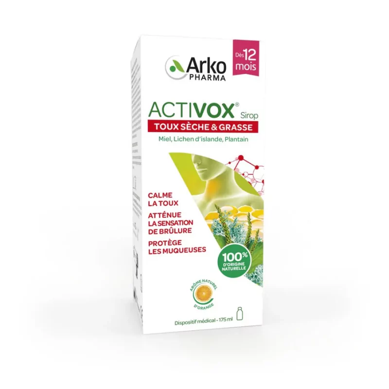 Arkopharma Activox Sirop Toux Sèche & Grasse 175ml