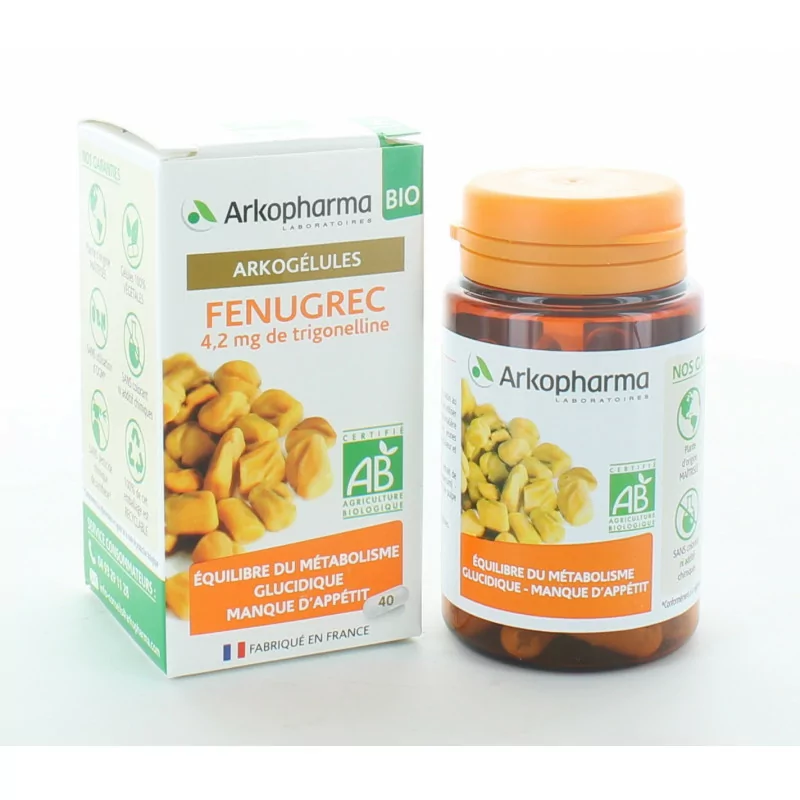 Arkopharma Arkogélules Bio Fenugrec 40 gélules