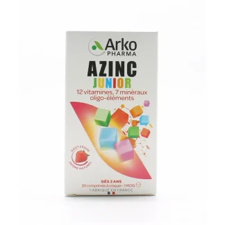 Arkopharma Azinc Junior Goût Fraise 30 comprimés à croquer