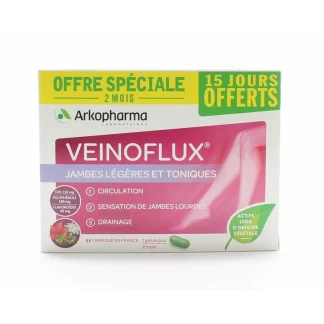 Arkopharma Veinoflux 2 mois 60 gélules