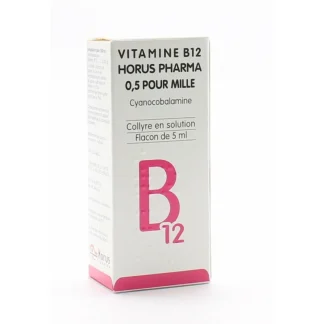 Horus Pharma Vitamine B12 0,5 pour Mille Collyre 5ml