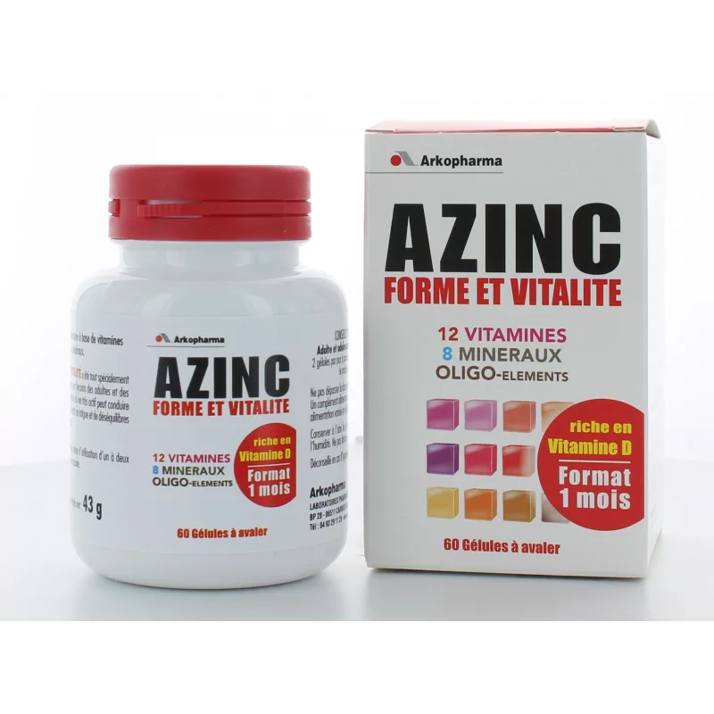 Arkopharma Azinc Vitalité 60 gélules