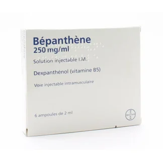 Bepanthene 250 mg/ml solution injectable I.M 6 ampoules