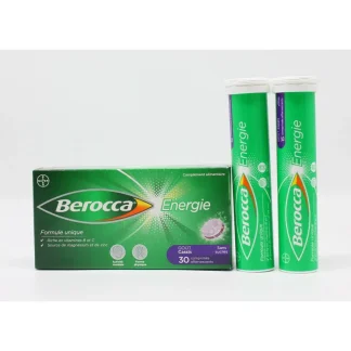 Berocca Energie Goût Cassis 30 comprimés effervescents