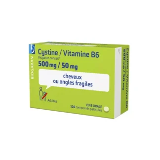 Biogaran Cystine/Vitamine B6 500mg/50mg 120 comprimés