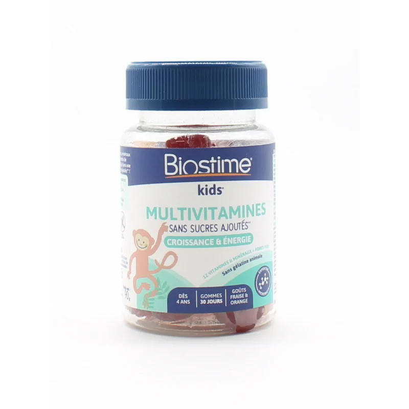 Biostime Kids Multivitamines Croissance et Energie Gummies 90g