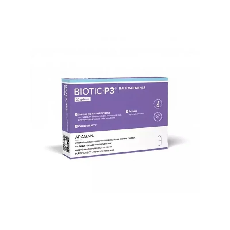 Biotic P3 Ballonnements 20 gélules