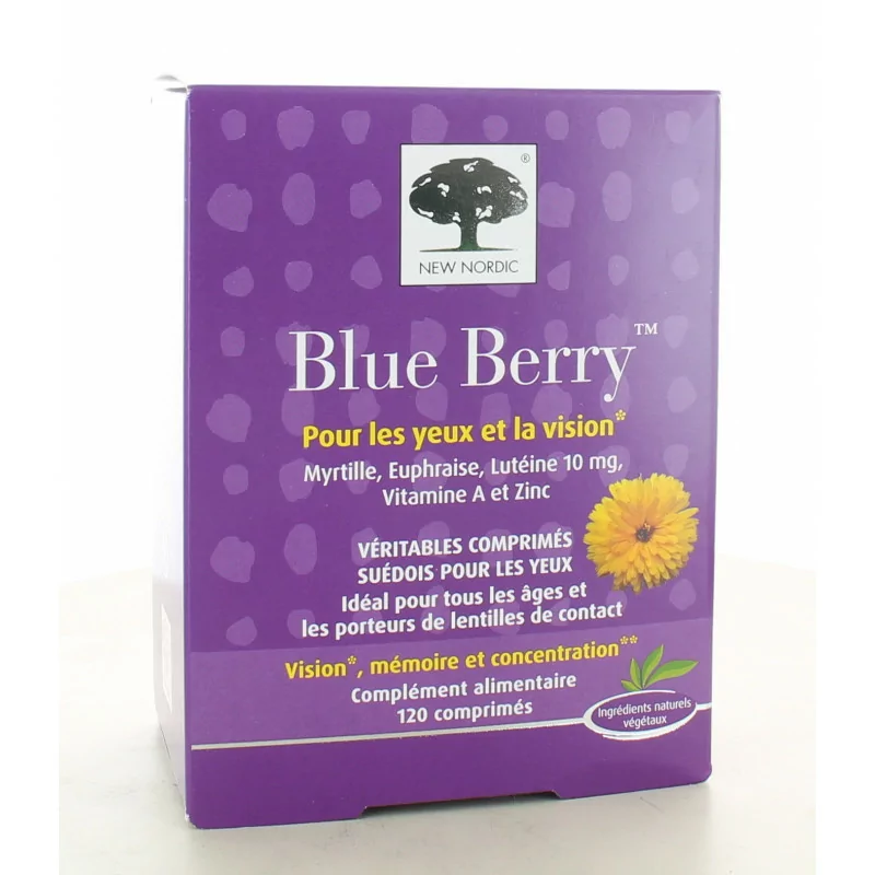 New Nordic Blue Berry 120 comprimés
