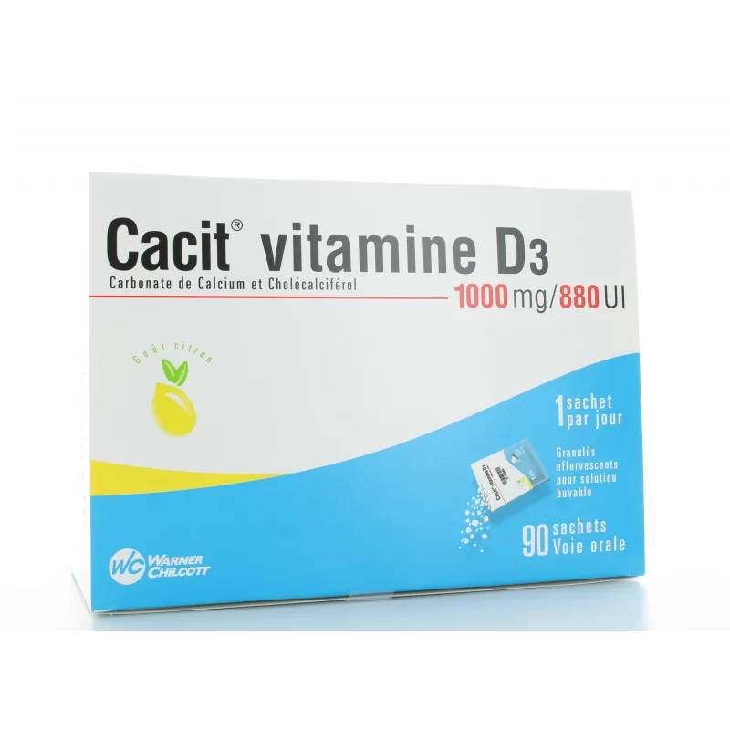 Cacit Vitamine D3 1000mg/880UI 90 sachets
