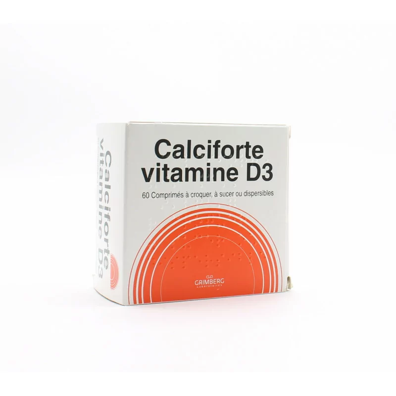 Calciforte Vitamine D3 60 comprimés