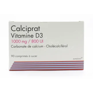 Calciprat Vitamine D3 1000mg/800UI 90 comprimés