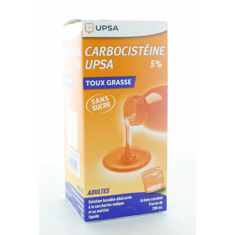 Carbocistéine Upsa 5% Toux Grasse 200ml
