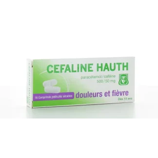 Céfaline Hauth 500 mg/50 mg 16 comprimés