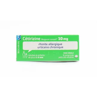 Cétirizine Biogaran Conseil 10mg 7 comprimés
