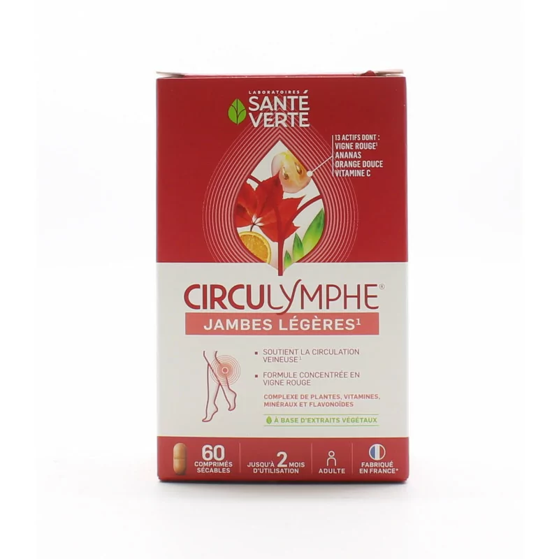Circulymphe Jambes légères 60 comprimés