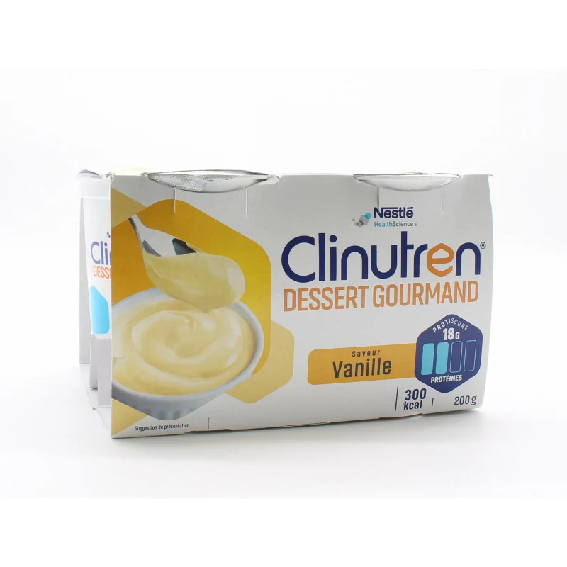 Clinutren Dessert Gourmand Saveur Vanille 4X200g