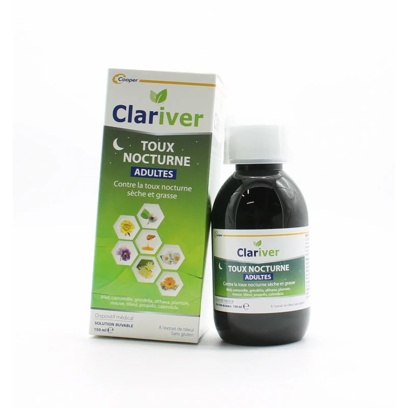Cooper Clariver Toux Nocturne Adultes 150ml