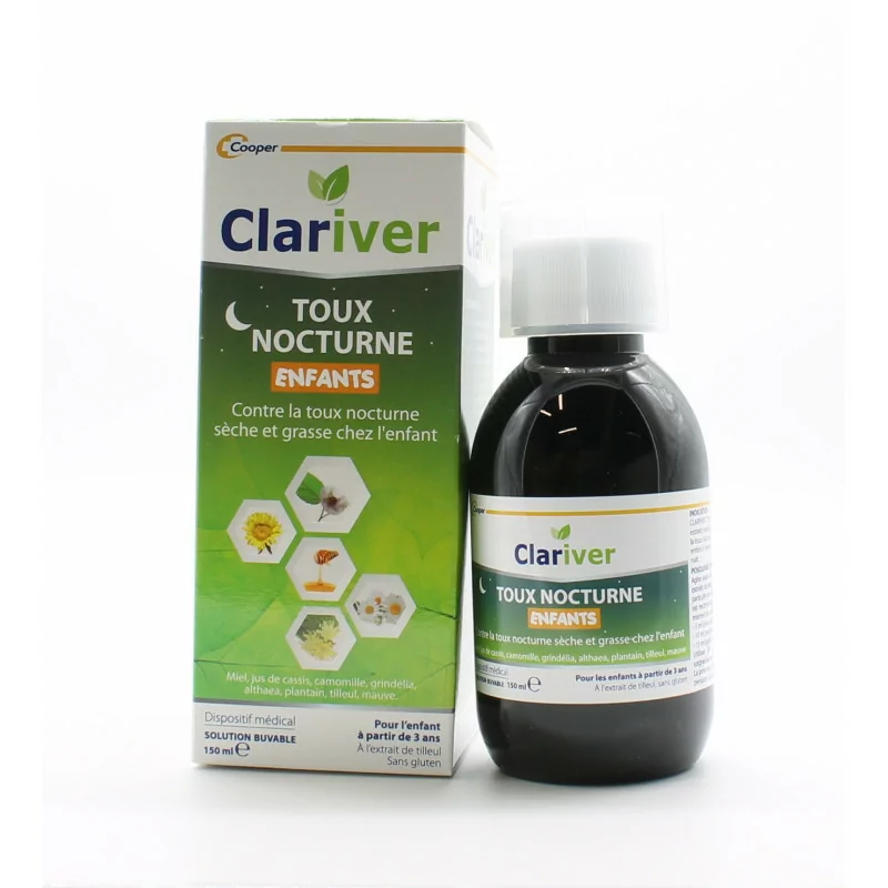 Cooper Clariver Toux Nocturne Enfants 150ml