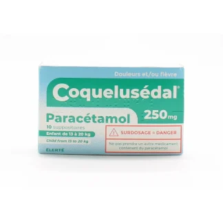 Coquelusédal Paracétamol 250mg 10 suppositoires