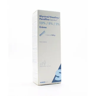 Crème Glycérol Vaseline Paraffine Sandoz 250g