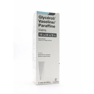 Crème Glycérol Vaseline Paraffine Viatris 250g