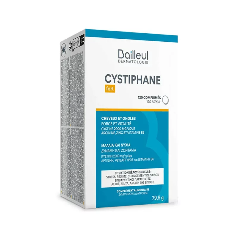 Cystiphane Fort Cheveux et Ongles 120 comprimés