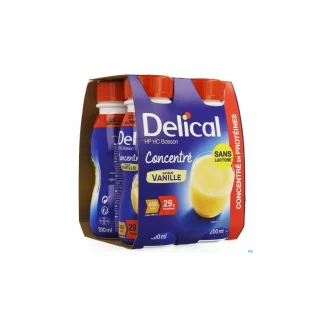 Delical HP HC Boisson Concentré Saveur Vanille 4X200ml