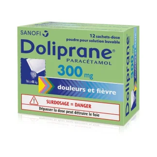 Doliprane 300mg 12 sachets-dose
