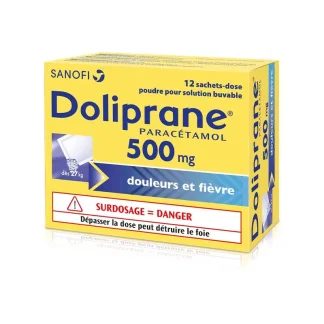 Doliprane 500mg 12 sachets-dose