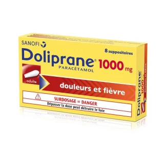 Doliprane 1000mg 8 suppositoires