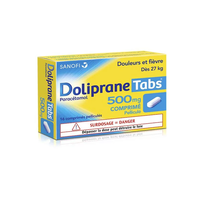 Doliprane Tabs 500mg 16 comprimés
