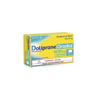 Doliprane Orodoz 500mg 12 comprimés