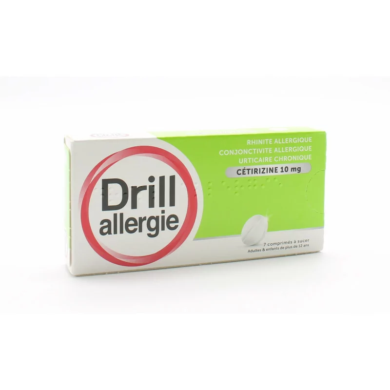 Drill Allergie Cetirizine 7 comprimés à sucer