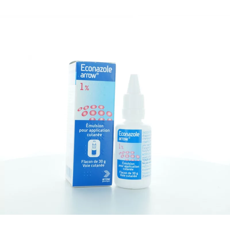 Econazole Arrow 1% Emulsion pour application cutanée 30 g